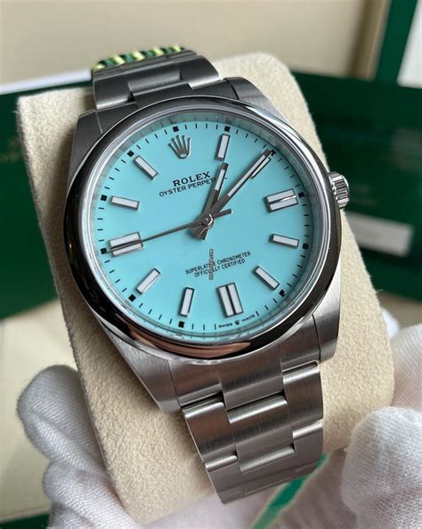 rolex tiffany blue 41 price